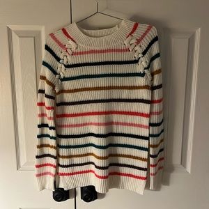 Thin stripe sweater by SO. Size M. Gently used. Smoke free home.